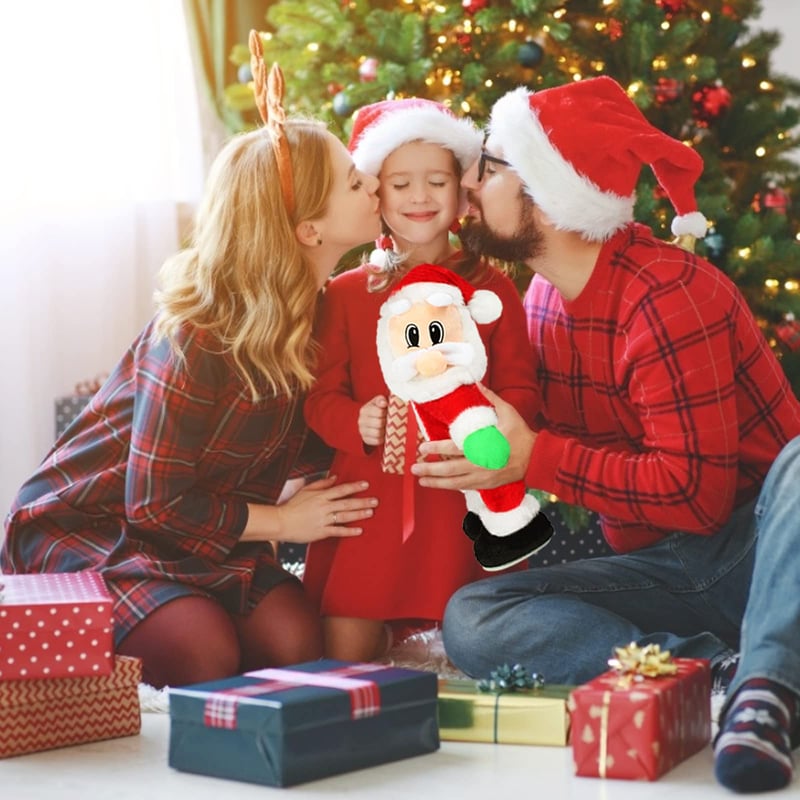 BowLift | Dancing & Singing Santa Claus | Movable Santa Figure with Music | Fun Christmas Decoration & Gift Idea