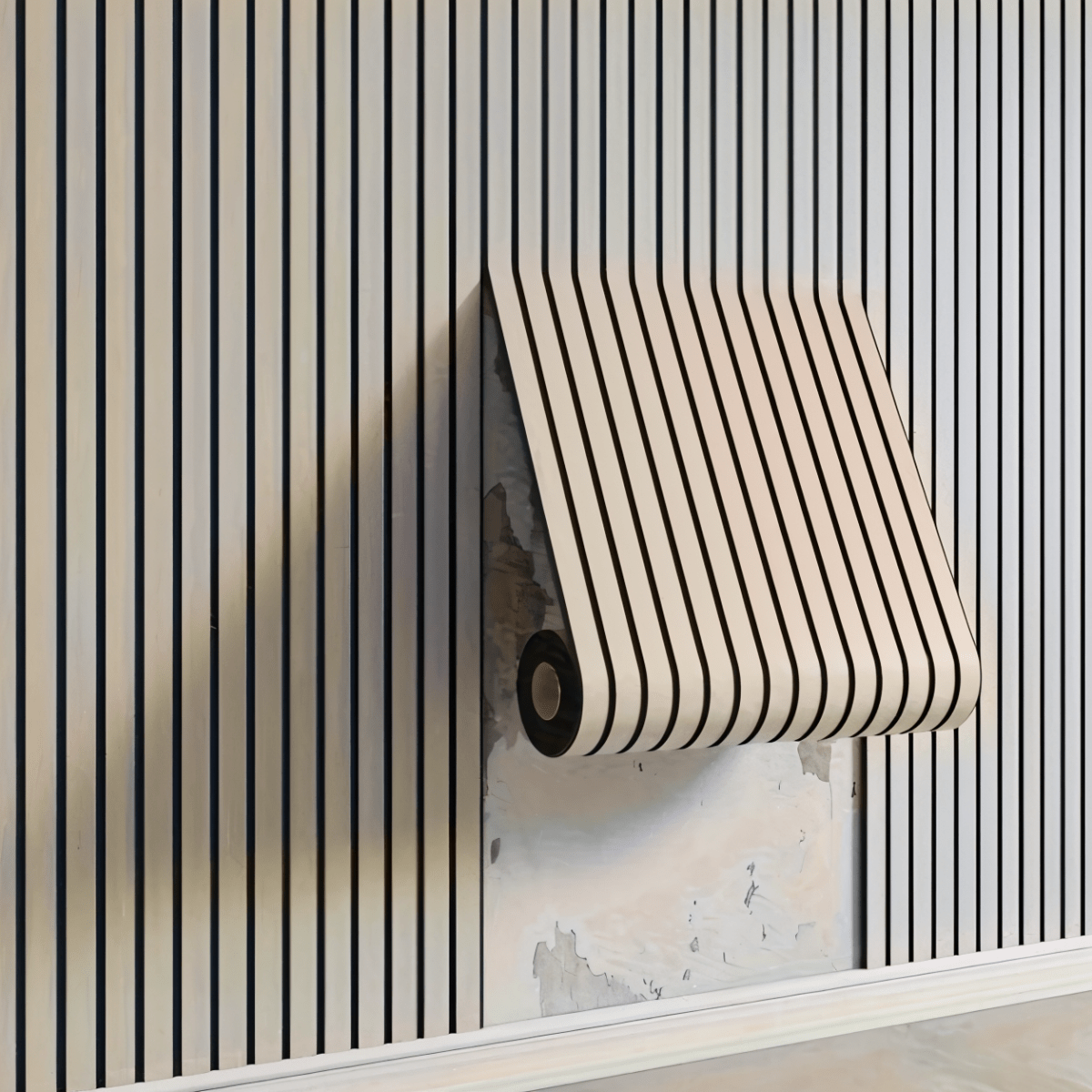 BowLift | 3D Acoustic Panel – Self-Adhesive Wood-Effect Wall Panels