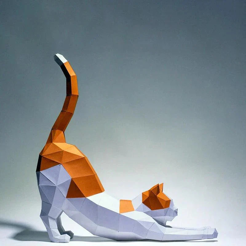 BowLift | 3D Creative Set Paper Cat for Self-Assembly