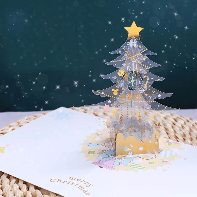 BowLift | Pop Up Christmas Tree Card - 3D Merry Christmas Greeting Card