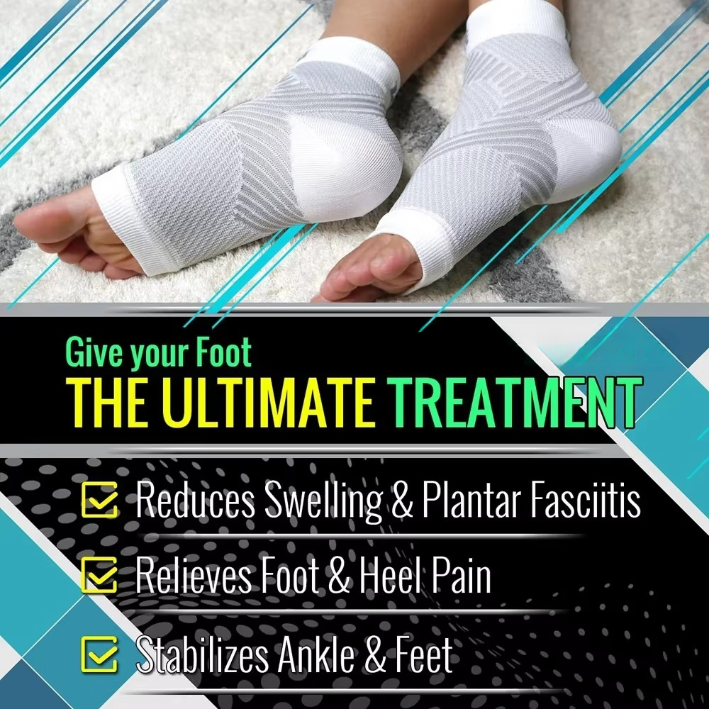 BowLift | Plantar Fasciitis Night Compression Socks with Heel and Arch Support