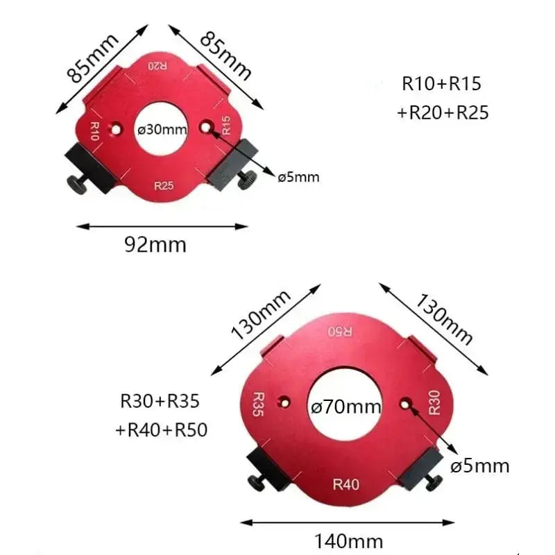 BowLift | 4-in-1 Aluminum Rounding Template – precise corner rounding