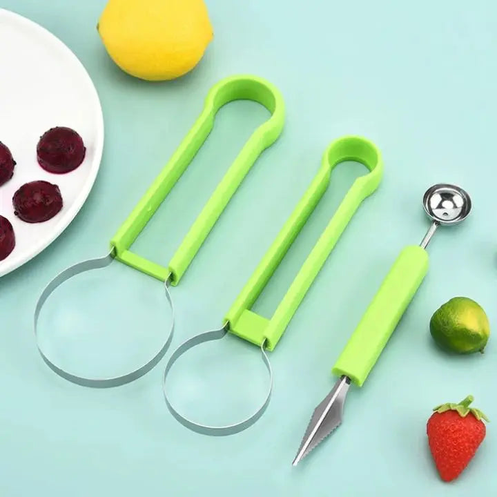 BowLift | 4-in-1 Stainless Steel Fruit Cutter Set