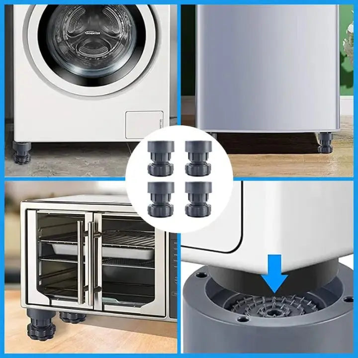BowLift | 4-piece Washing Machine Stand Set – Adjustable Feet