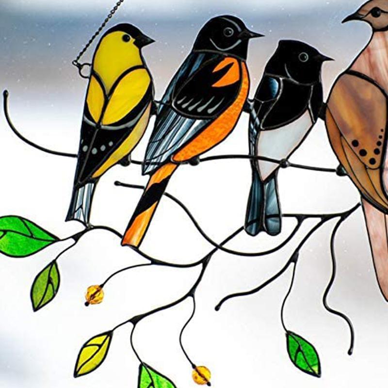 BowLift | Colorful Bird Window Hanger Sun Seeker