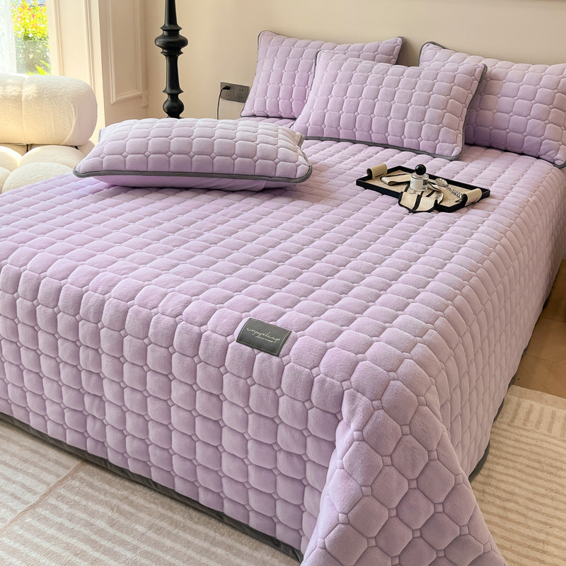 BowLift | Modern Soft Throw Blanket with Square Texture – Stylish Fluffy Bed & Sofa Cover