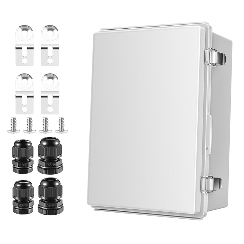 BowLift | 11.4" x 7.5" x 5.5" ABS Plastic Electrical Enclosure Waterproof Outdoor Junction Box for Electrical Projects