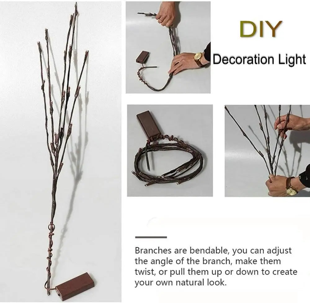 BowLift | Battery-operated adjustable LED branch decoration string lights