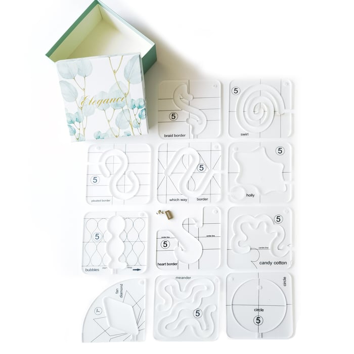 BowLift | Free-Motion Garment Ruler Set(12 PCS)