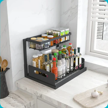 BowLift | 2 Tier Slide Out Under Sink Organizer