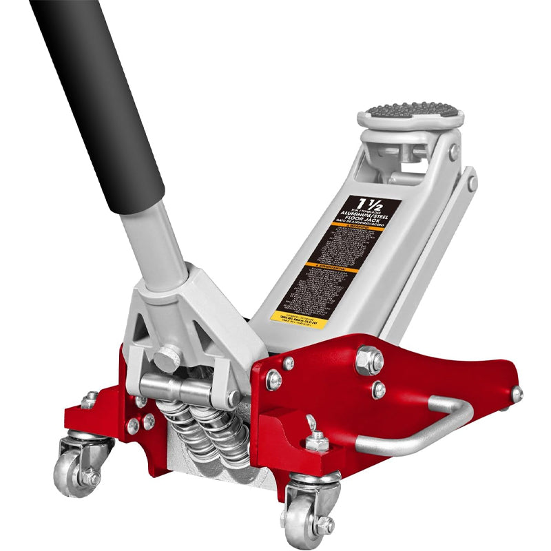 BowLift | 1.5 Ton 3000 lbs Capacity Floor Jack Hydraulic Low Profile Aluminum Steel Racing Floor Jack