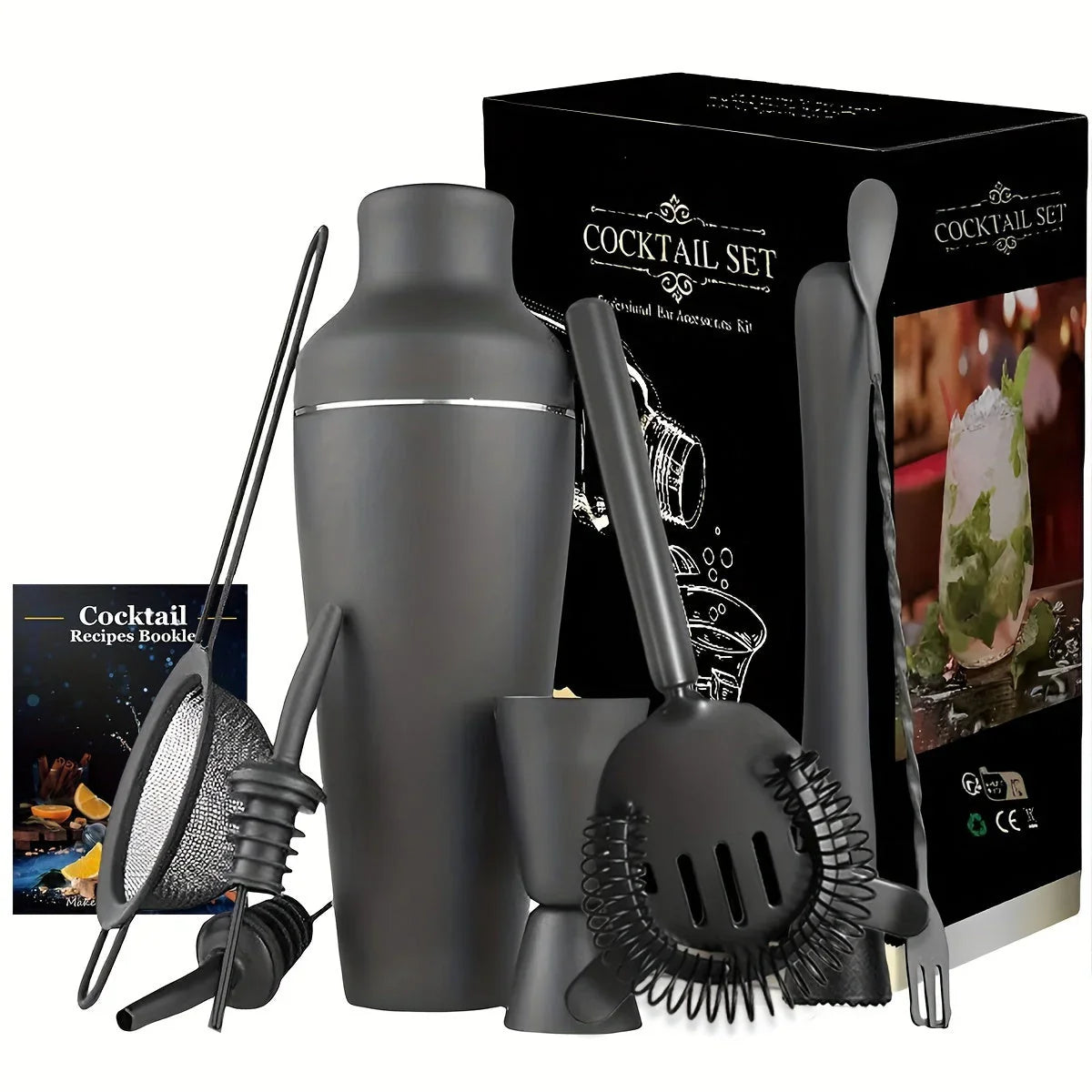 BowLift | Professional Cocktail Set – Stainless Steel Bartender Set for Perfect Drinks