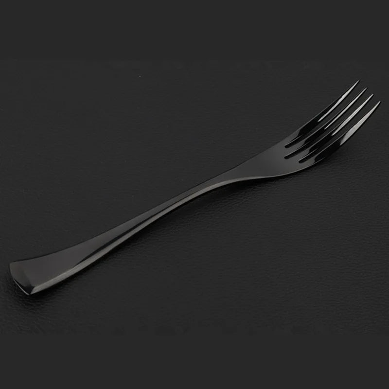 BowLift | Classical Black Rose Cutlery Set