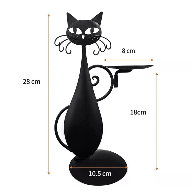BowLift | Black Cat Candle Holder