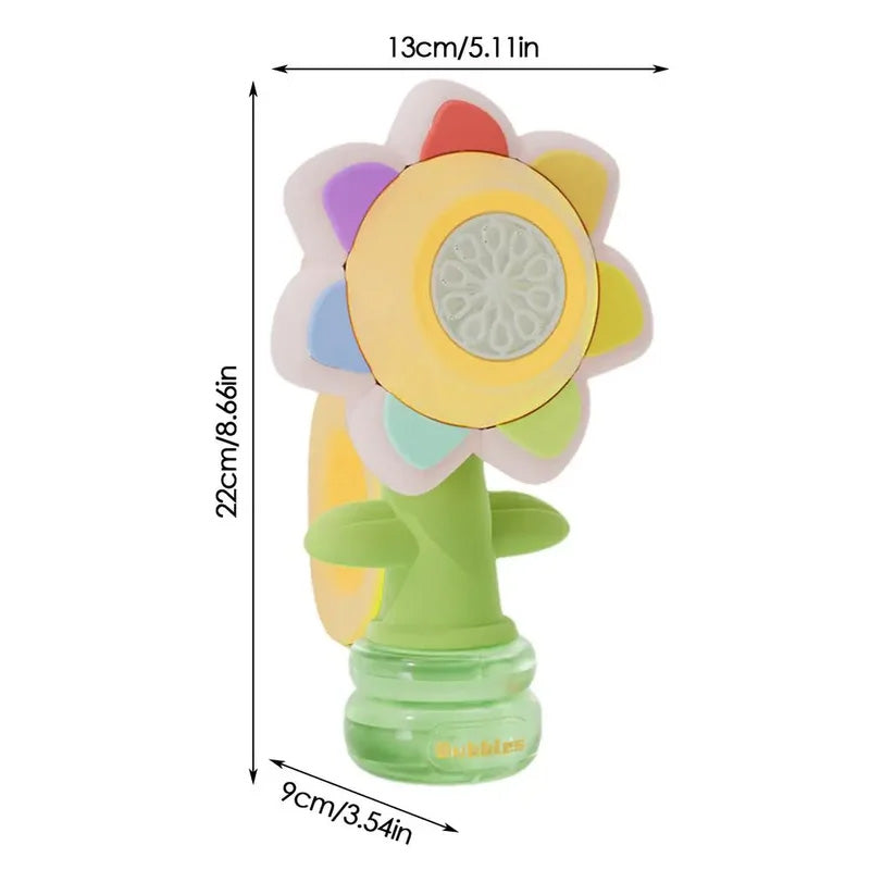 BowLift | Sunflower Shaped Portable Electric Bubble Maker Toy