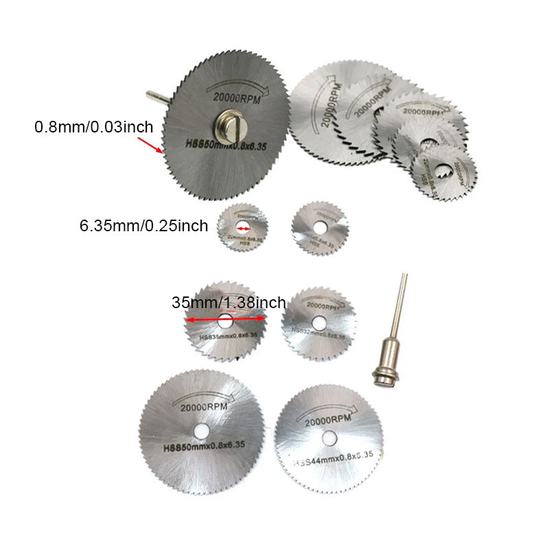 BowLift | Set of 6 PCS Metal HSS Circular Saw Blade