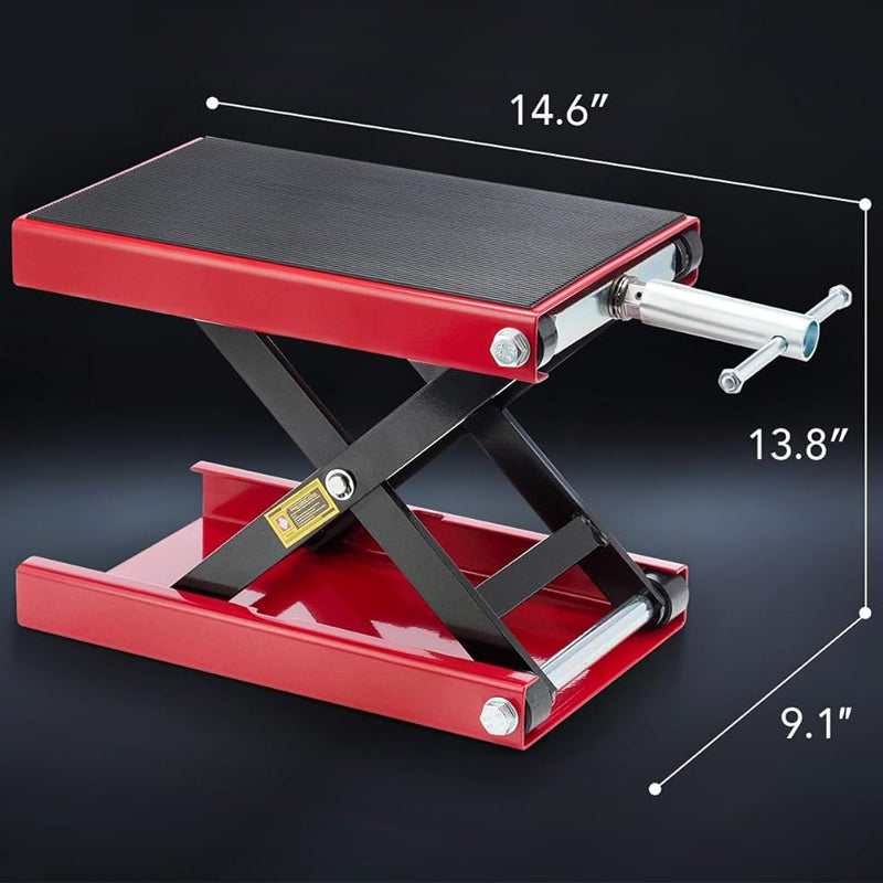 BowLift | 1100 LBS Motorcycle Lift 3.75"-13.8" Motorcycle Scissor Jack for Street Bikes Cruisers Touring Motorcycles