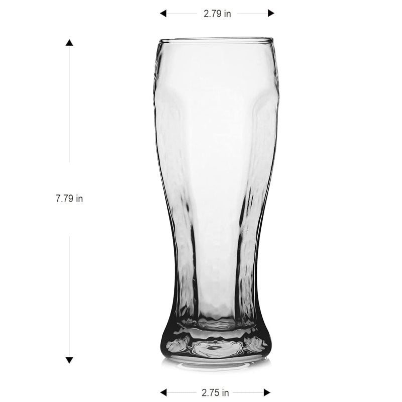 BowLift | 16oz Crystal Craft Wheat Beer Glass Hexagon Shape Pilsner Glass Premium IPA Glass