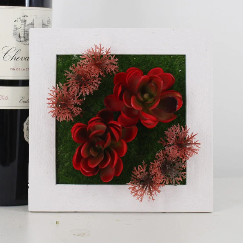 BowLift | GreenFrame Wall Decoration – 3D Art Plant in Modern Hanging Frame