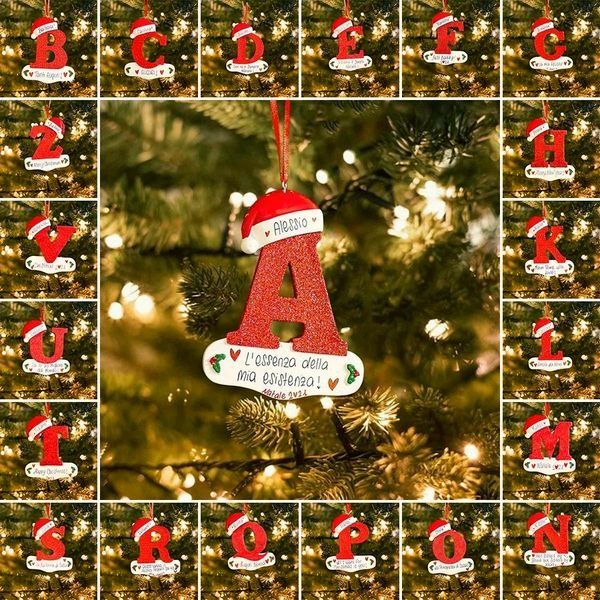 BowLift | Personalized Christmas 24 Letters Ornaments