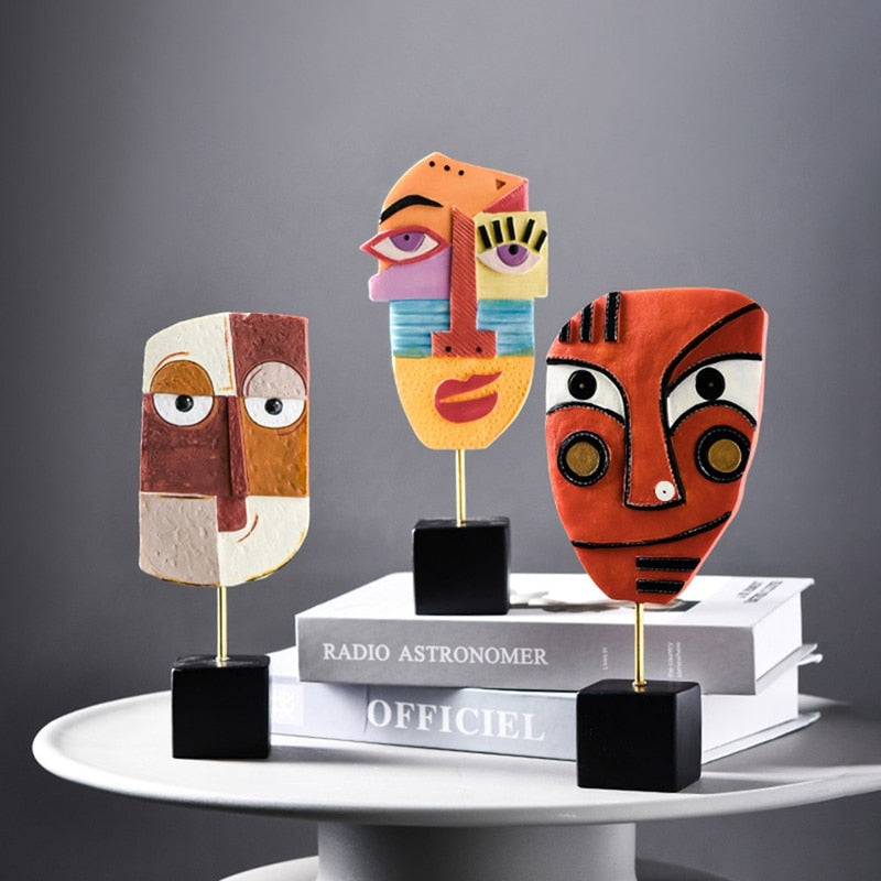 BowLift | Abstract Pop Art Face Home Sculpture