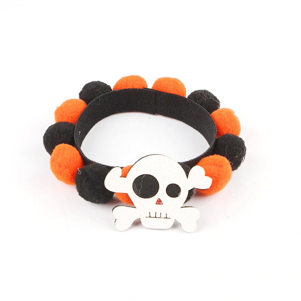 BowLift | Halloween Pet Collar – Adjustable Dog and Cat Neck with Pumpkin and Skull Designs