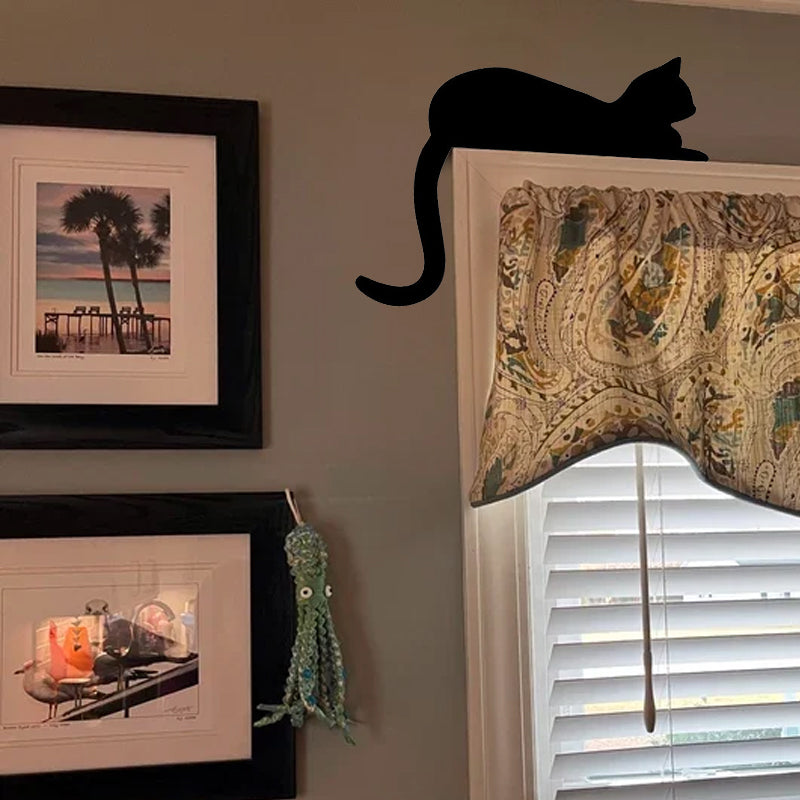 BowLift | Black Cat Door Corner Sign Decoration