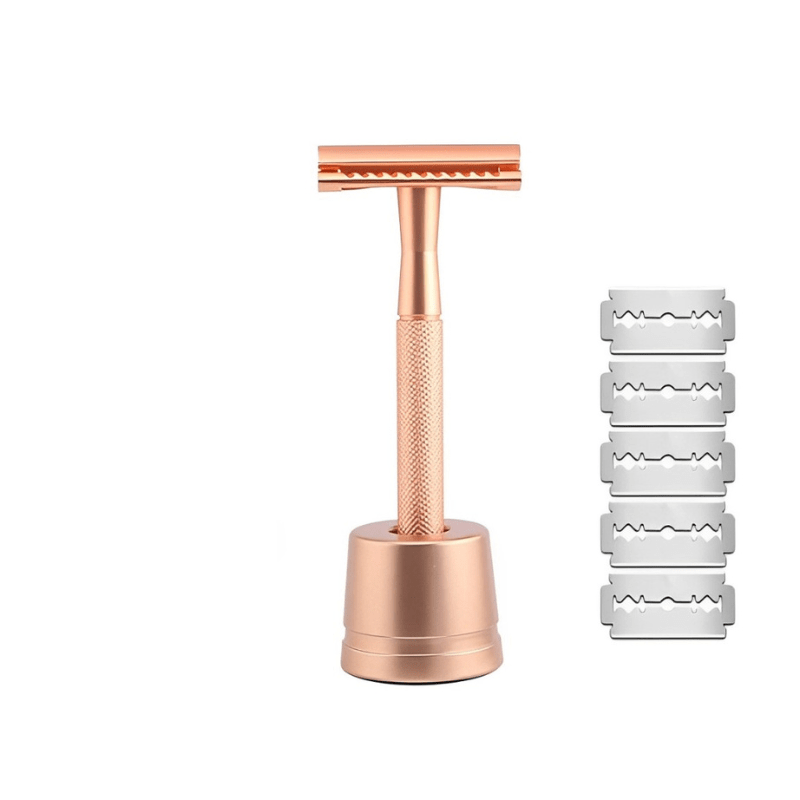 BowLift | 5-blade luxury razor in rose gold, silver, black & grey