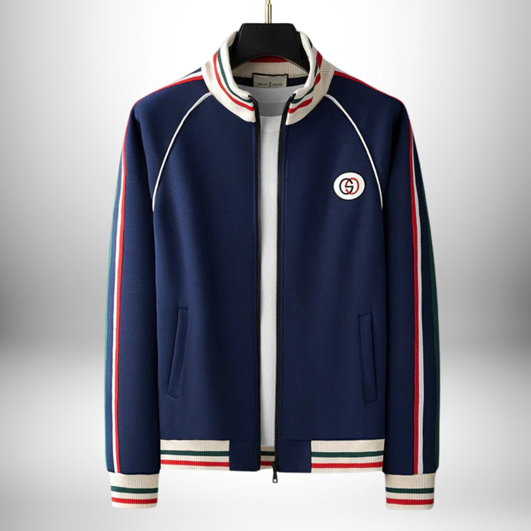 Activewear Set with Bold Stripe Detail