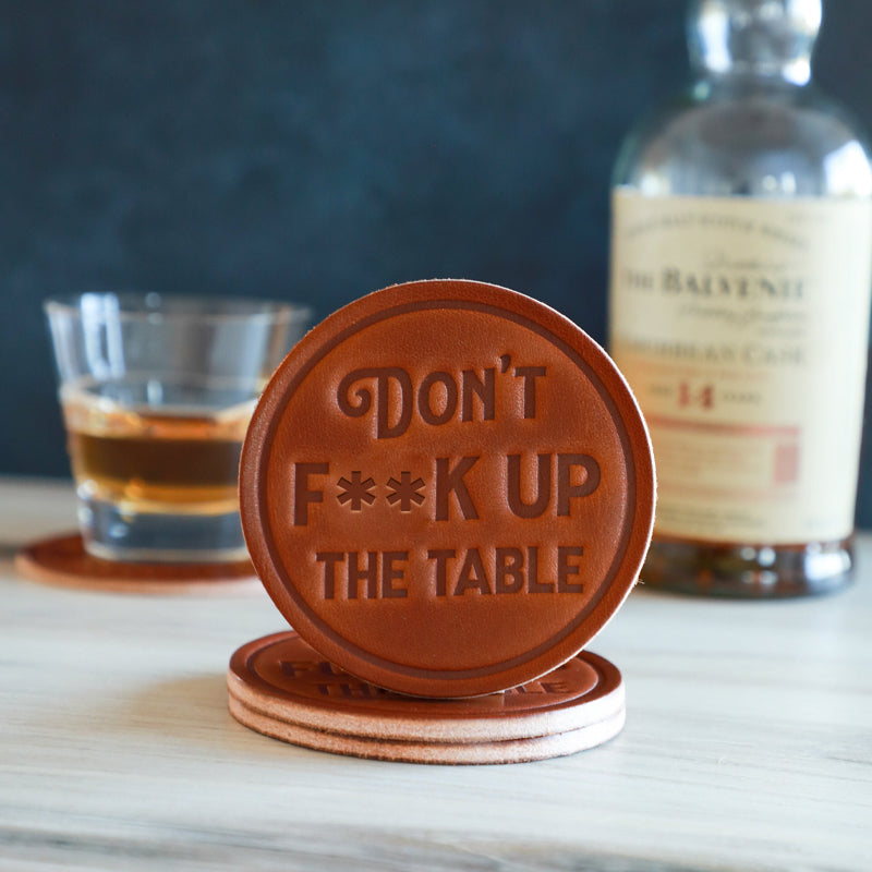 BowLift | Funny Leather Coasters