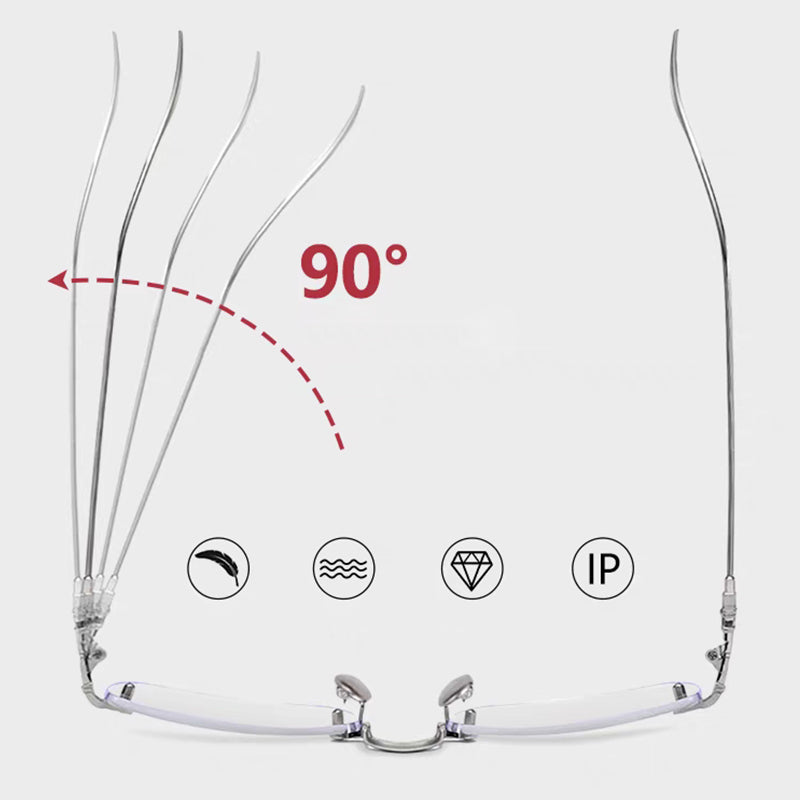 BowLift | Men's and women's rimless glasses with anti-blue light for presbyopia