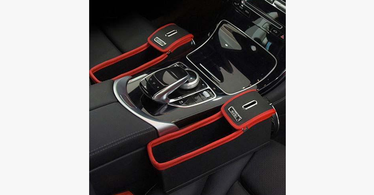 BowLift | Posh and Trendy Slot Storage Box for Car Seat