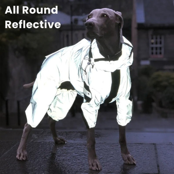 BowLift | Dog Rain Coat with Legs - Waterproof Dog Jacket for Small and Large Breeds | UK Cozy Winter Wear