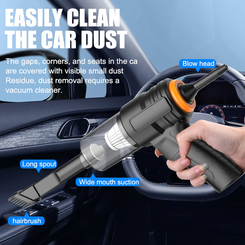 BowLift | Portable wireless handheld vacuum cleaner, cyclone suction cordless vacuum cleaner, rechargeable vacuum cleaner with strong suction power suitable for cars/offices/homes