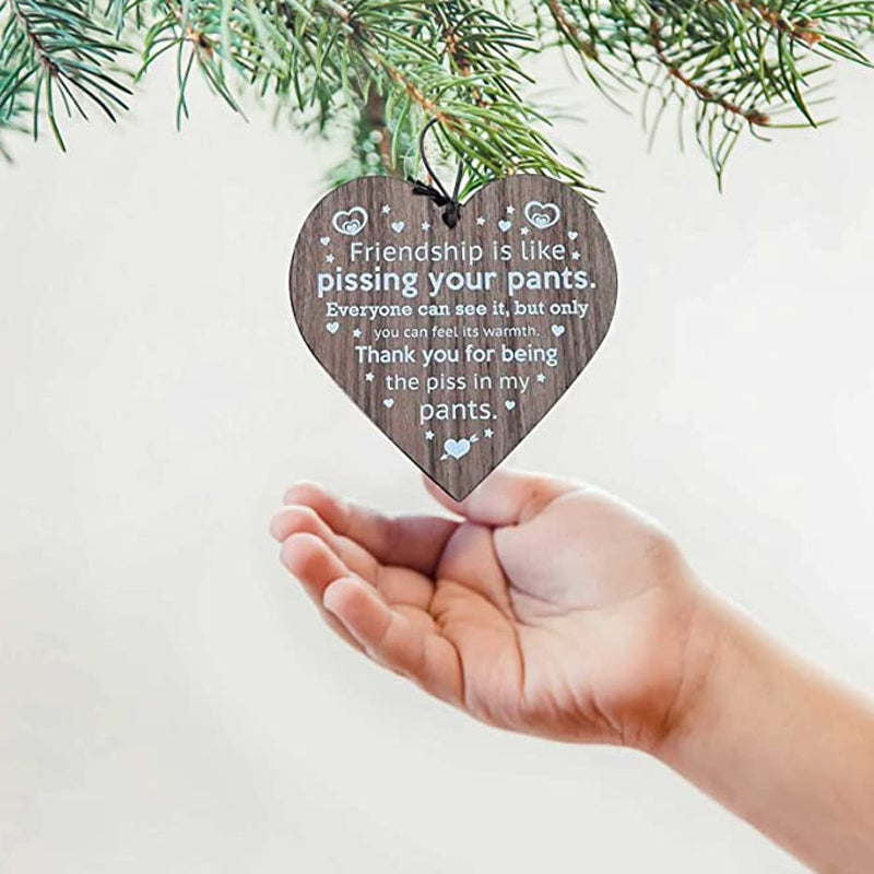 BowLift | Friendship Wood Pendant Christmas Tree Decor (3 Pieces)