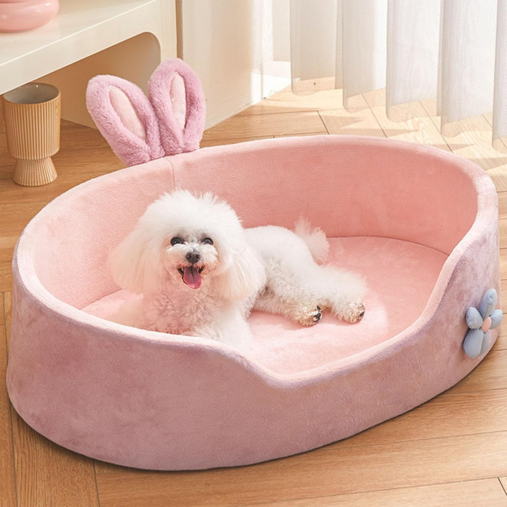 PlushDream • Velvet Dog Bed