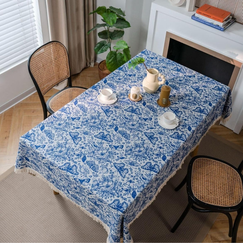 BowLift | Blue Butterfly Garden Tablecloth