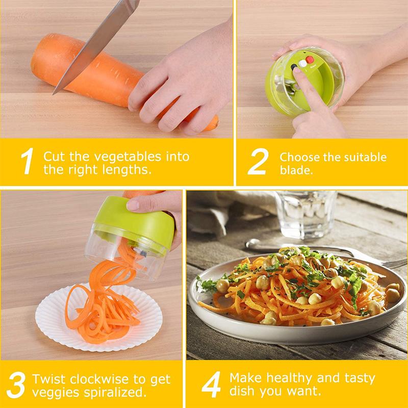 BowLift | Handheld Spiral Cutter Vegetable Slicer