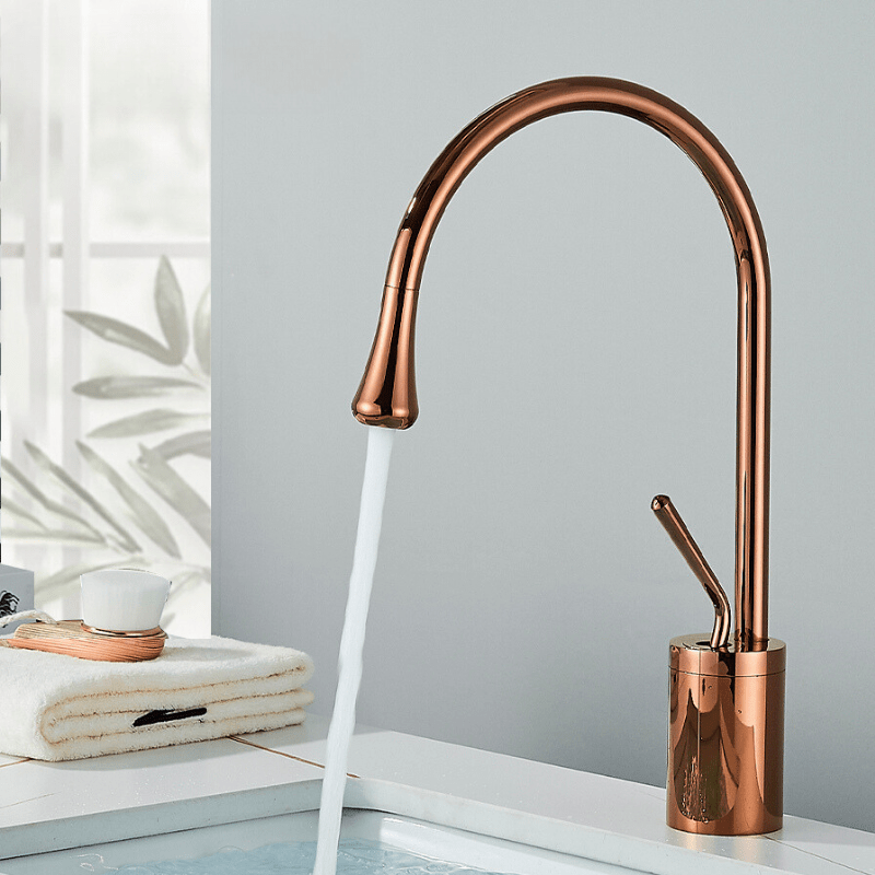 BowLift | Brushed Gold Bathroom Faucet – RegalStream