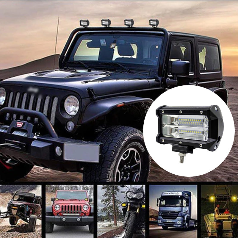 BowLift | 5 Inch Amber White Light Strobe Work Light Pods