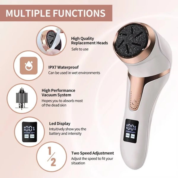 BowLift | Electric Callus Remover Tool | Professional Foot Grinder for Hard Skin & Corn Removal