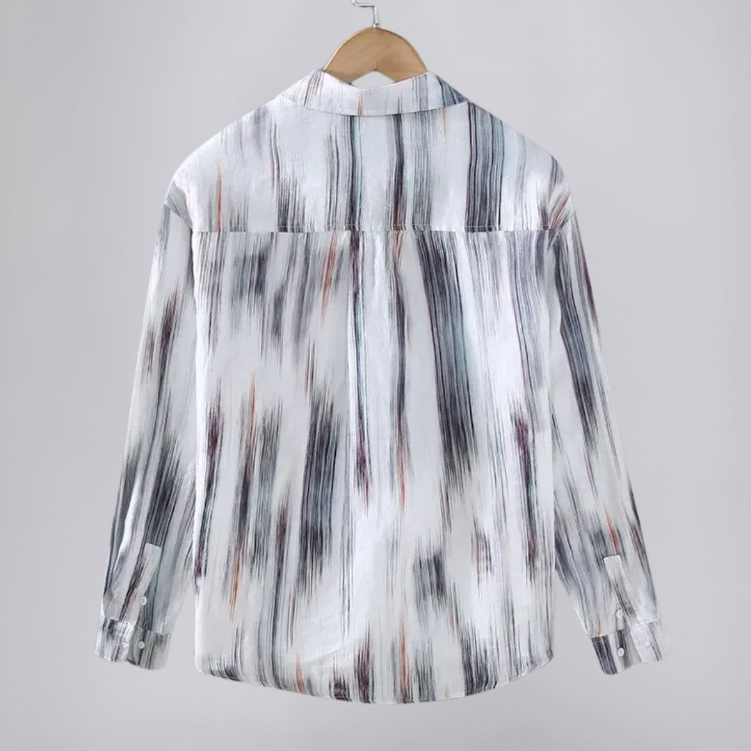 Abstract Print Long Sleeve Shirt
