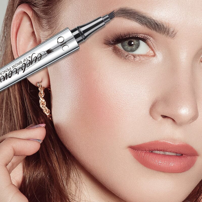 BowLift | Waterproof 3D Microblading Eyebrow Pencil with 4 Fork Tips