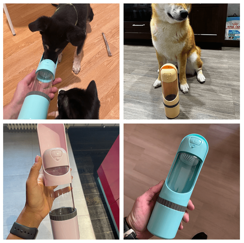 BowLift | 2-in-1 dog bottle with food & water bowl