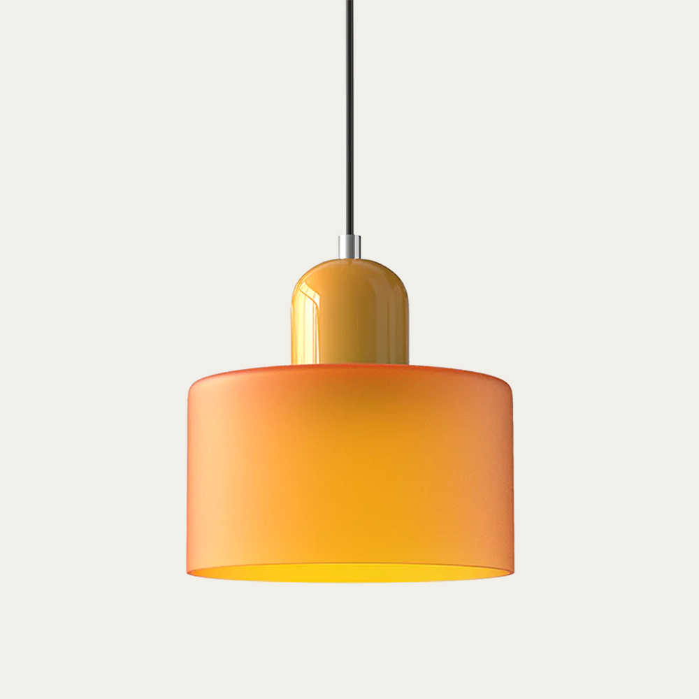 BowLift | Glass light in subtle colors of the kitchen