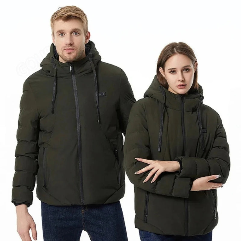 BowLift | Heated Puffer Jacket – Rechargeable Heated Jackets with Battery Pack, Best Heated Winter Coat for Men & Women UK