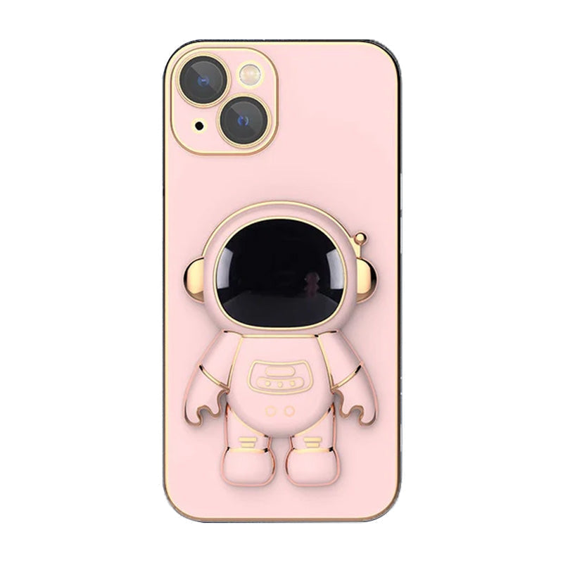 BowLift | 6D Plating Astronaut Hidden Stand Case Cover For IPhone