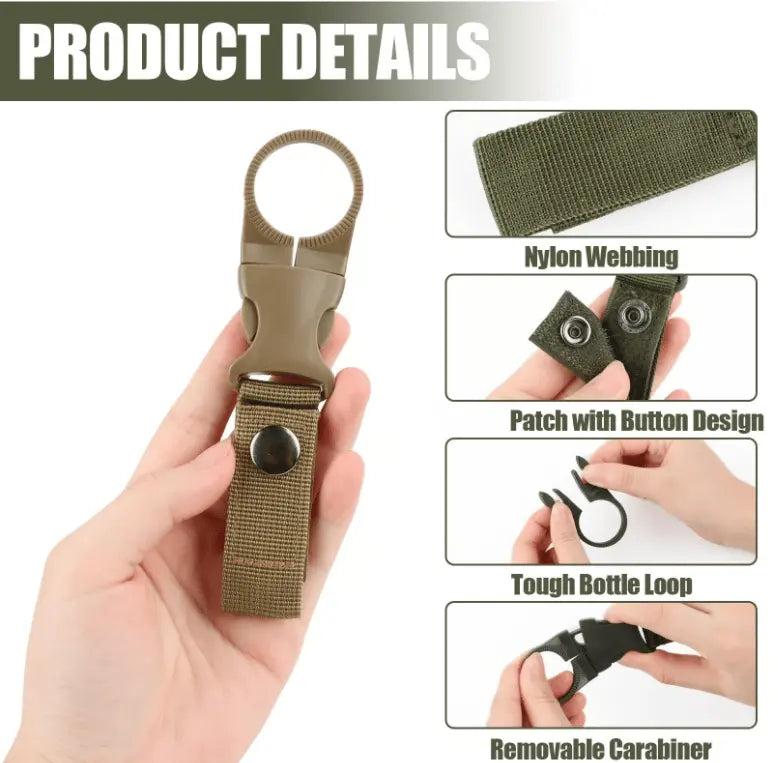 BowLift | 4-Pack Durable Nylon Outdoor Set for Hands-Free Water Bottle Holder