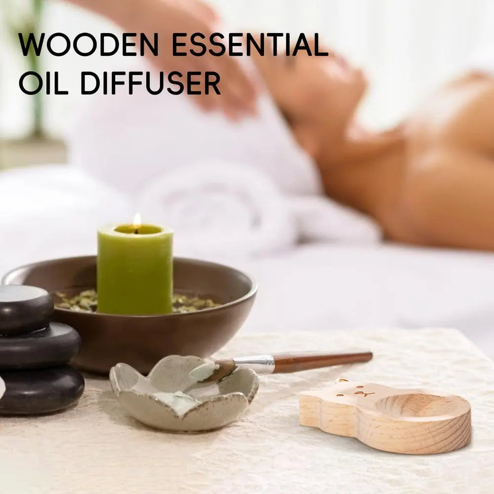 BowLift | 4-piece set wooden fragrance dispensers – cat & rabbit