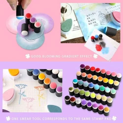 BowLift | Colourful finger paint set with stamps & rulers for creative children